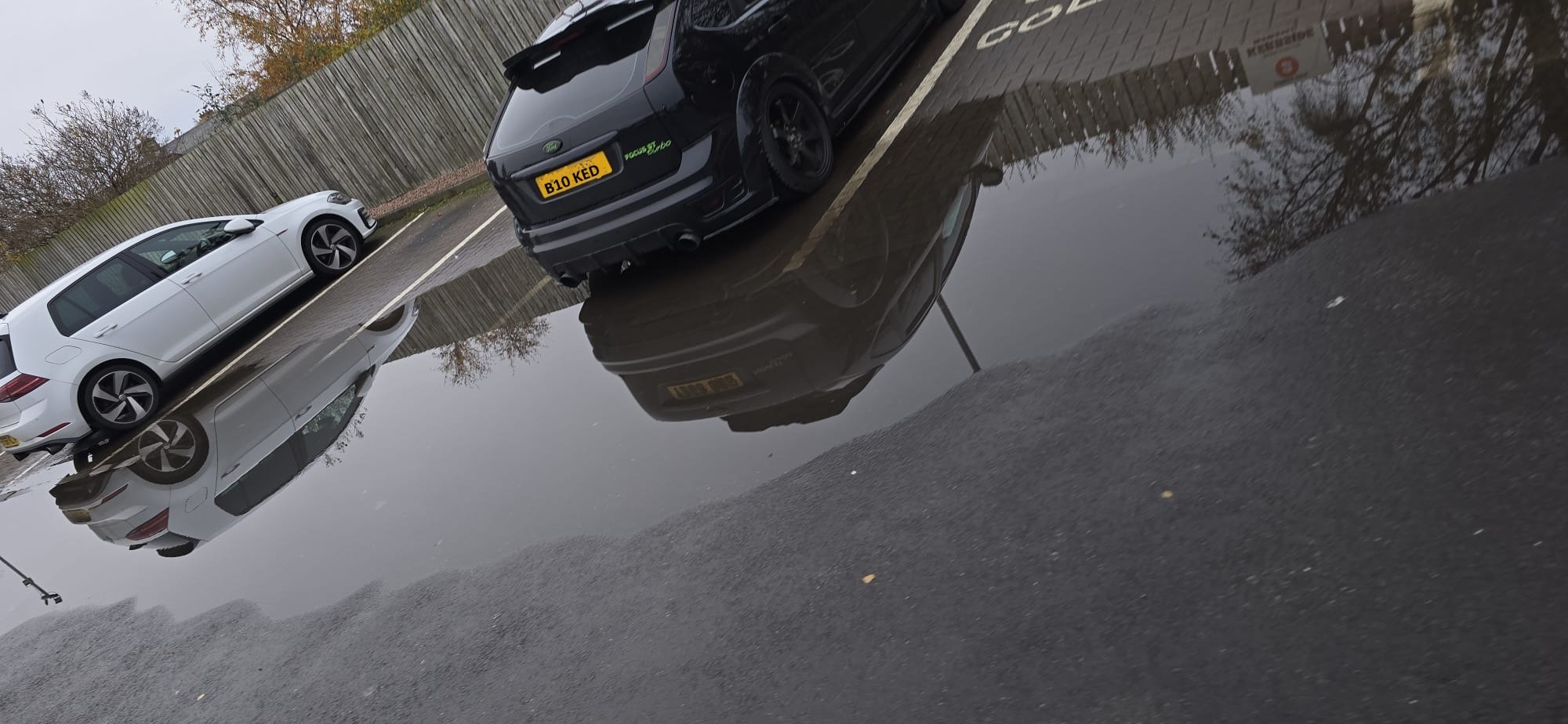 Blocked gully before drainage clearance in Aberdeen